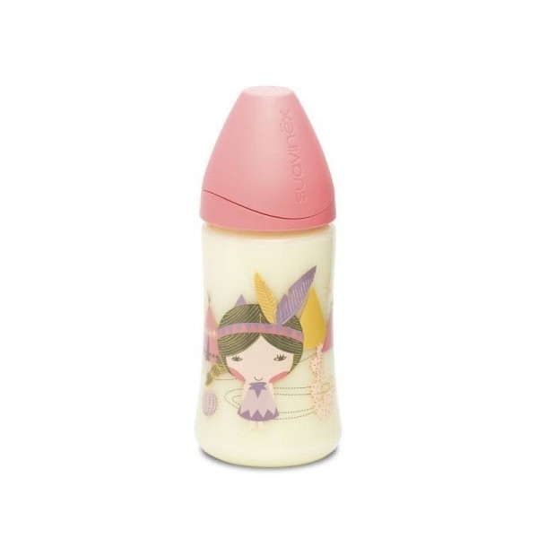 suavinex biberon tetina redonda 3 posiciones silicona 270ml