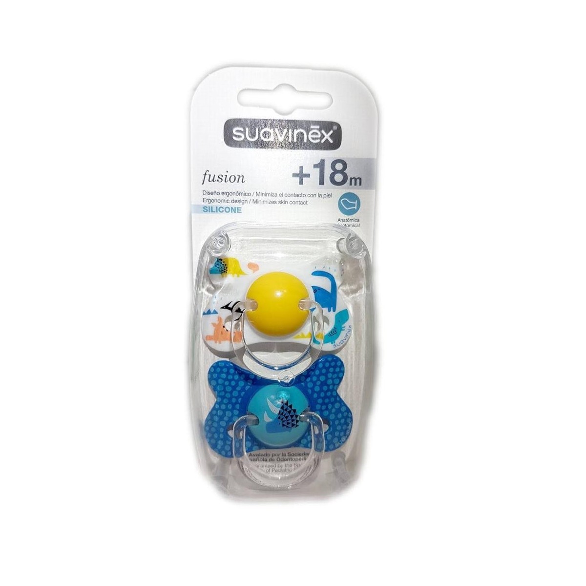 suavinex chupete fusion anatomico silicona 18m
