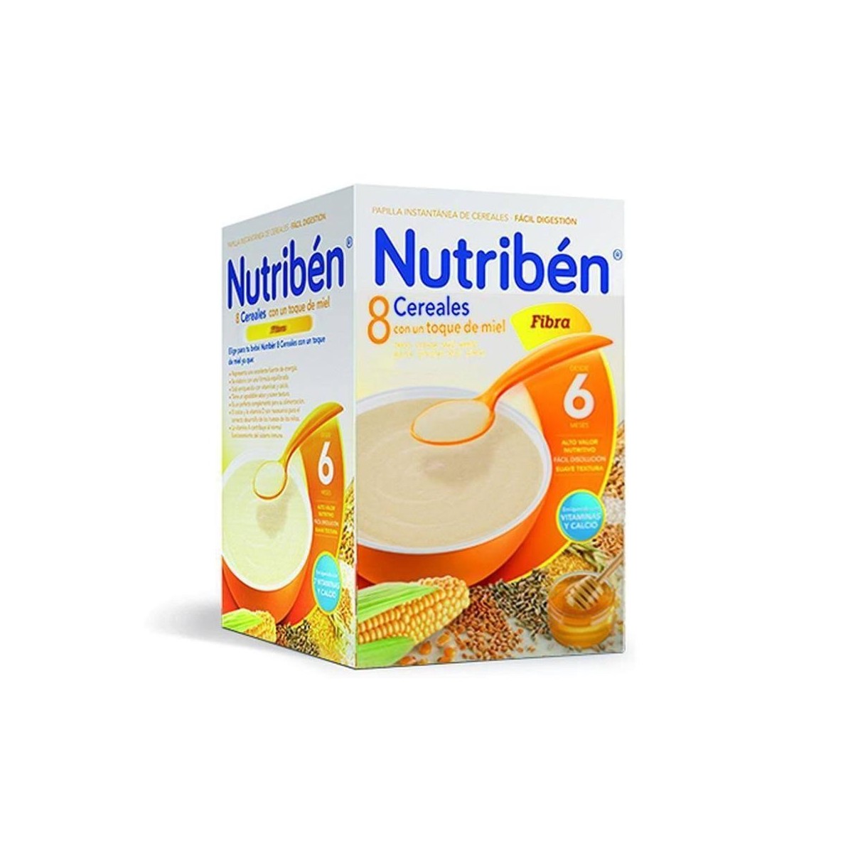 nutriben 8 cereales y miel fibra 600 g