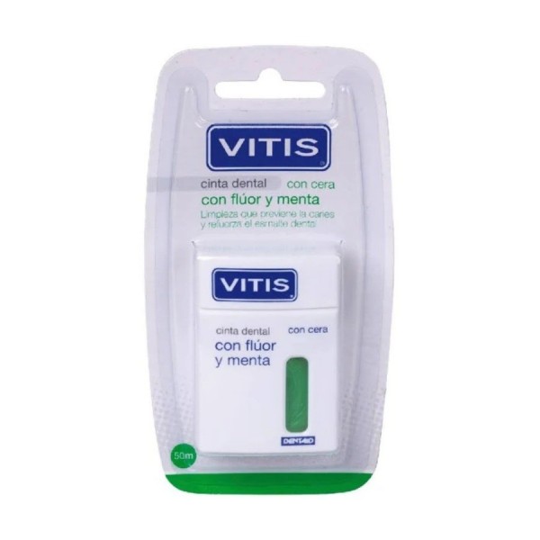 vitis cinta dental con fluor y menta