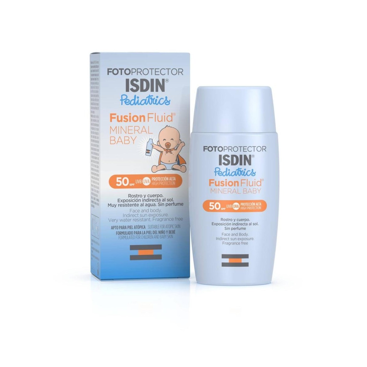 fotoprotector isdin pediatrics 50 fusion fluid mineral baby 50ml