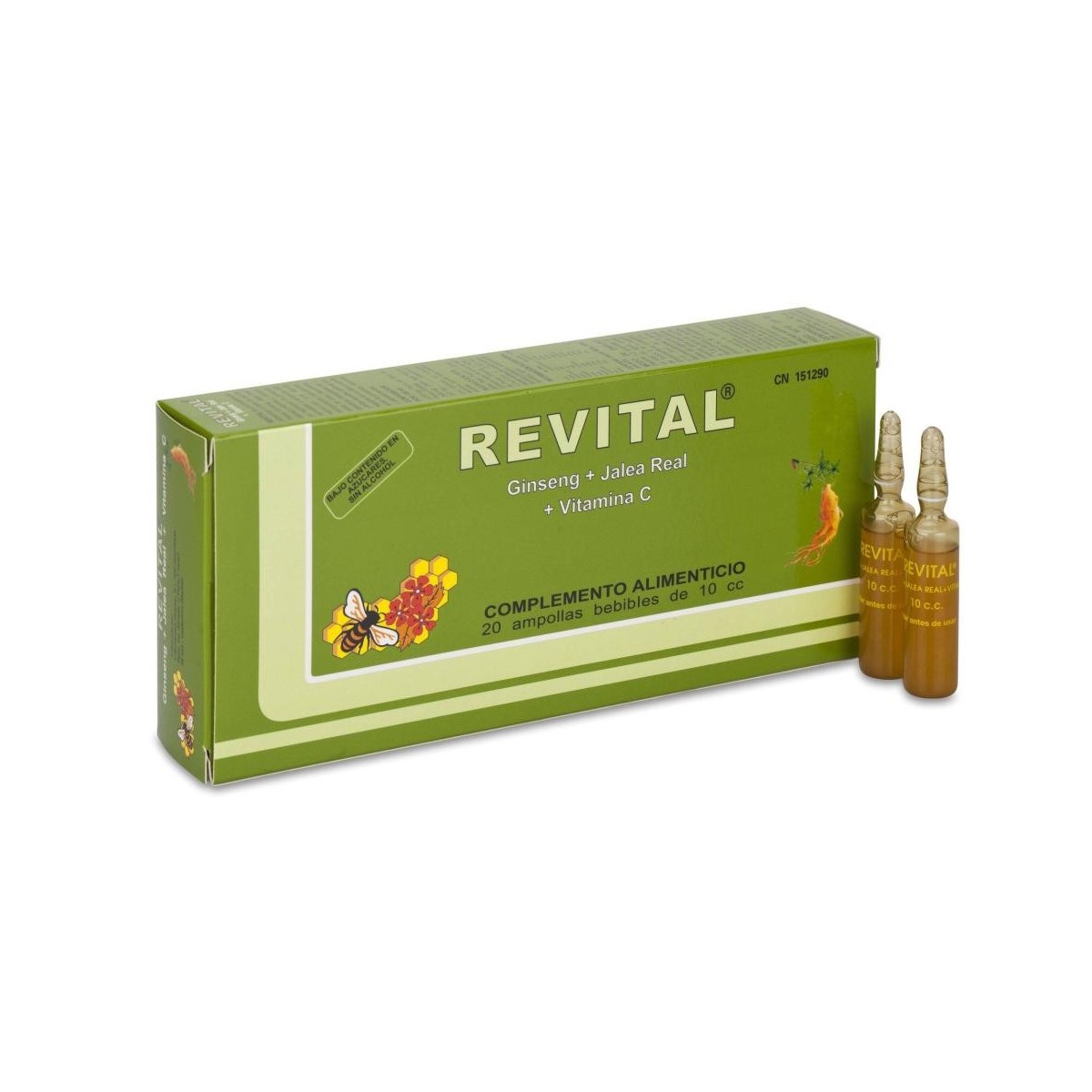 revital ginseng 20 ampollas