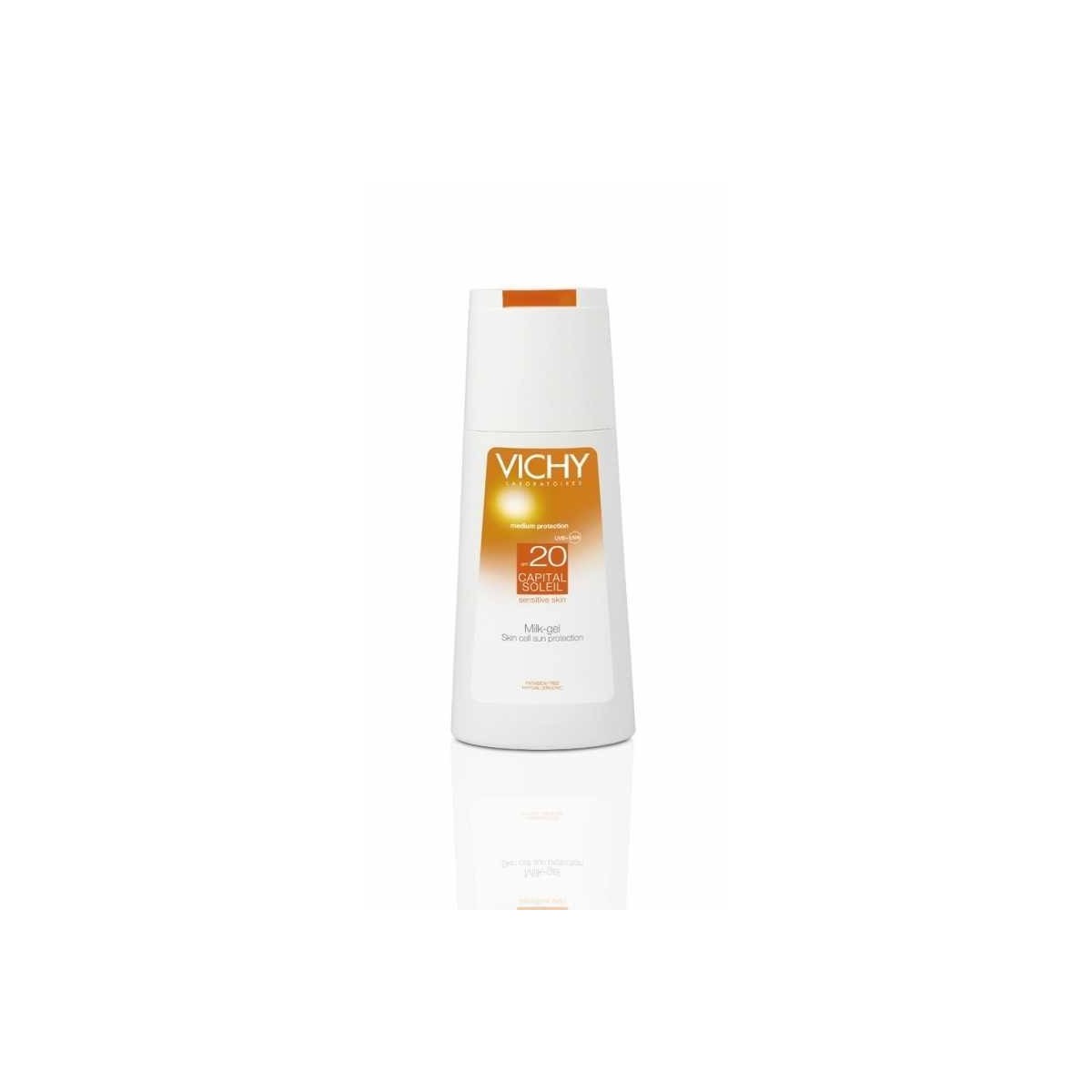 vichy capital soleil spf 20 leche gel protector solar corporal 150 ml