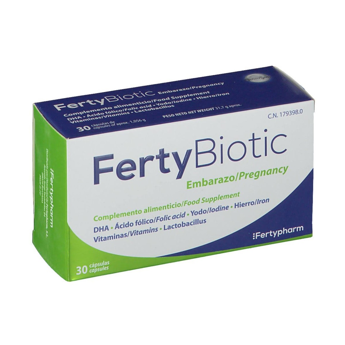 fertybiotic embarazo 30 capsulas