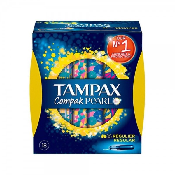 tampax compak pearl regular 18 tampones