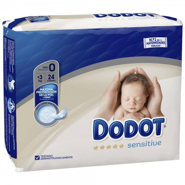 dodot sensitive talla 0 lt25kg 24 panales