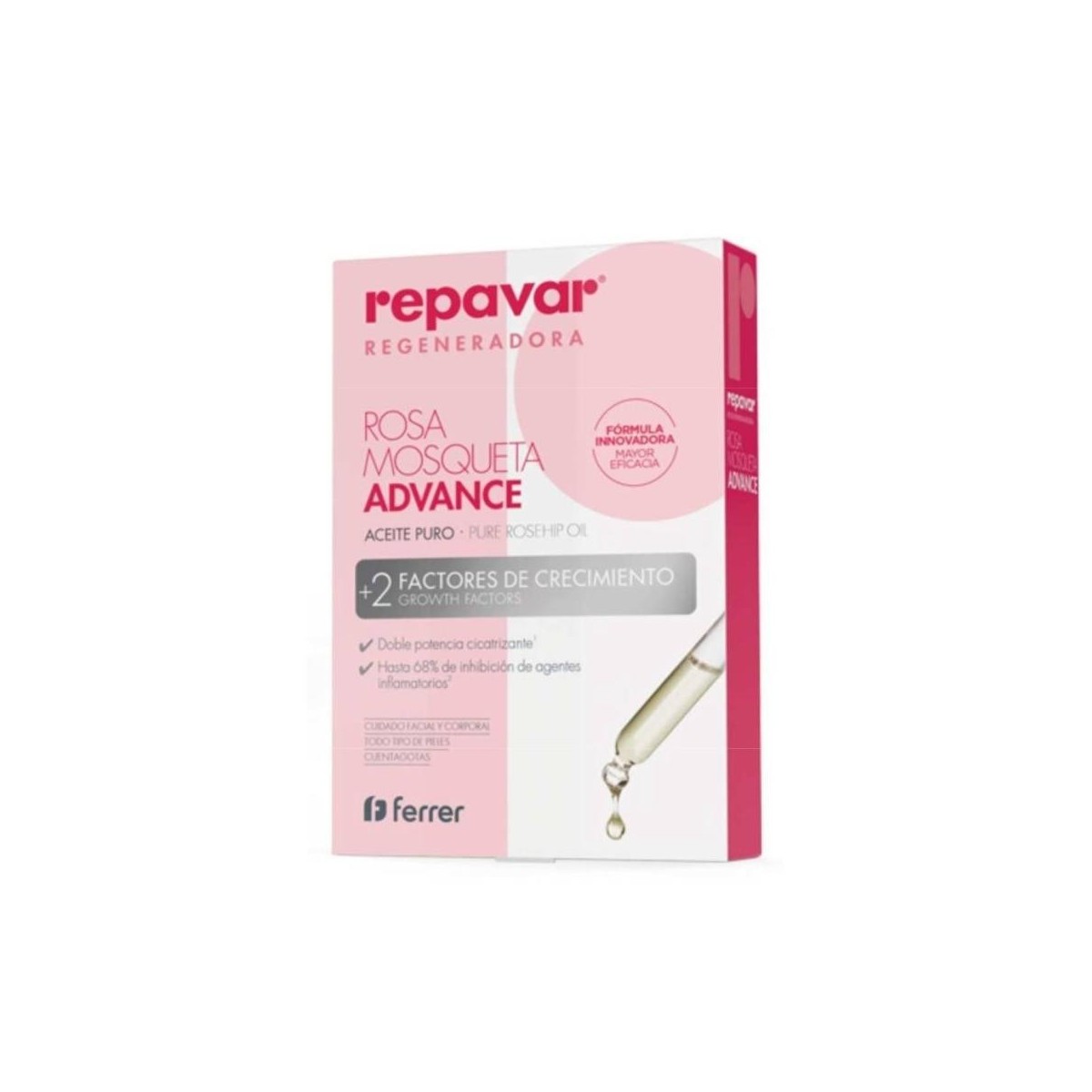 repavar regeneradora aceite puro rosa mosqueta advance 15 ml