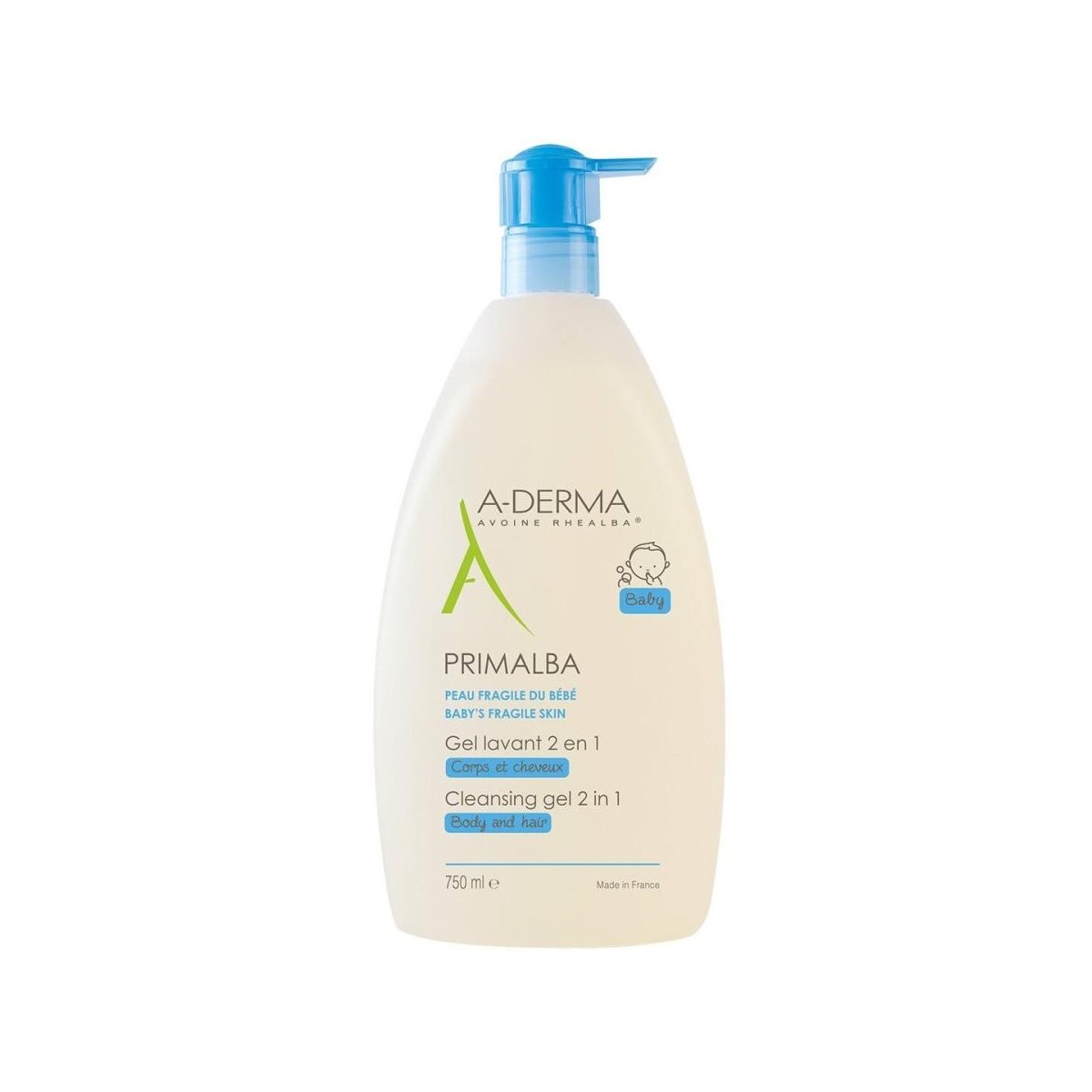 a derma primalba gel limpiador 2 en 1 750ml
