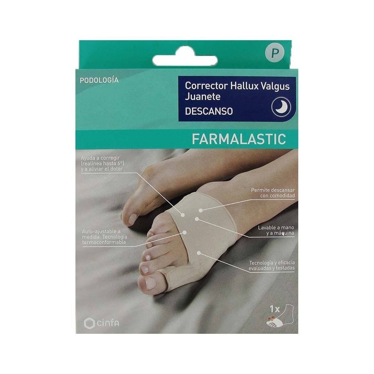 farmalastic corrector juanete descanso talla g