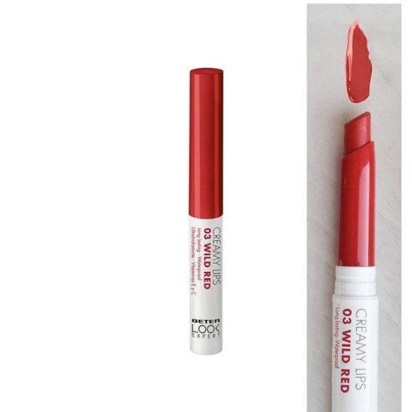 beter lipstick look expert red glam