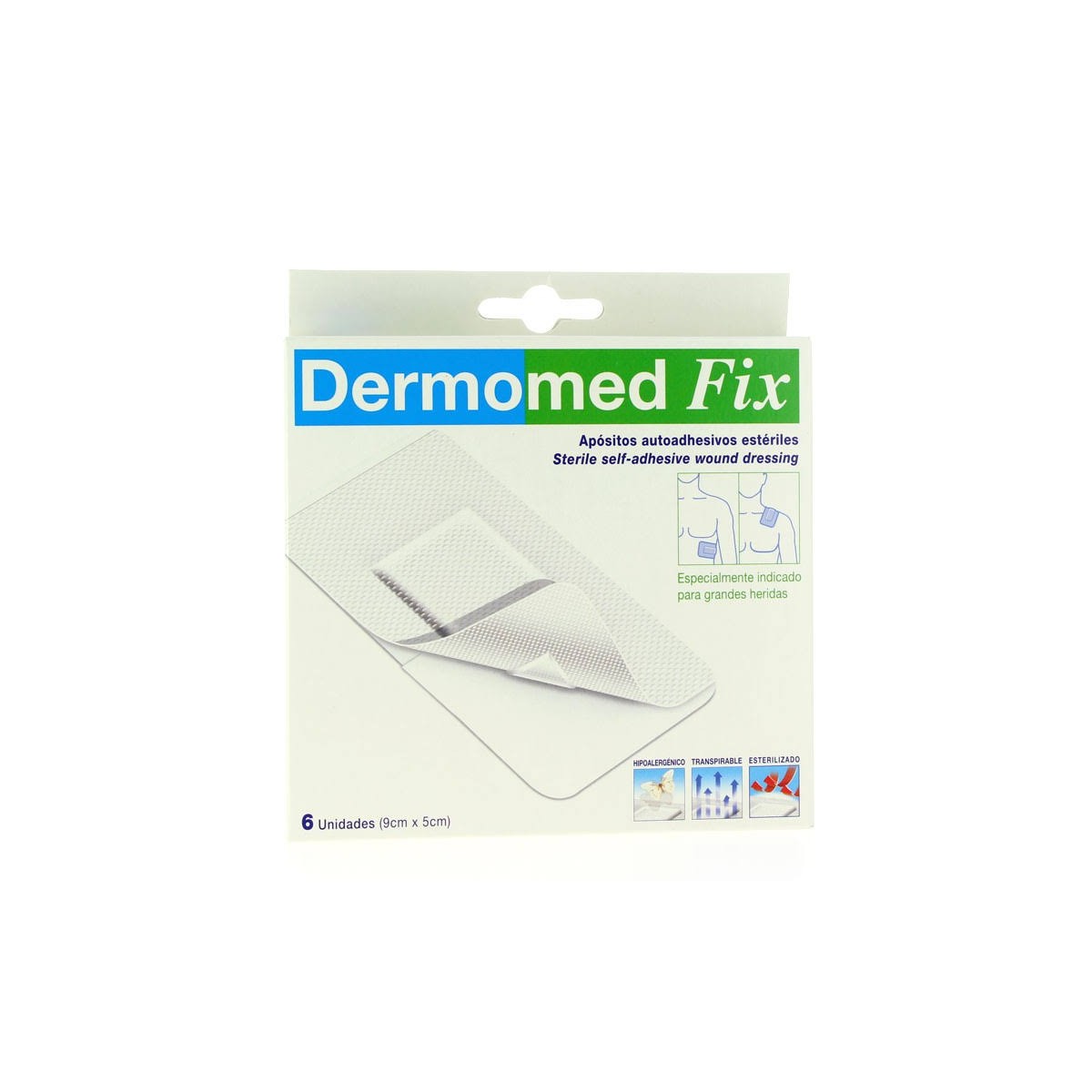 dermomed fix 9x5cm 6 apositos