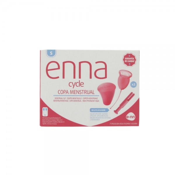 enna cycle copa menstrual con aplicador talla s