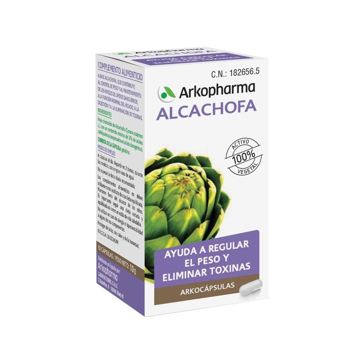arkopharma arkocapsulas alcachofa bio 80 capsulas