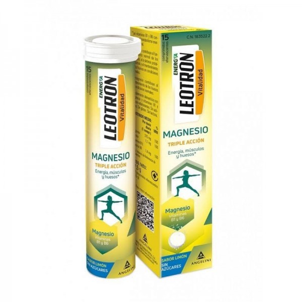 leotron magnesio 15 comp efervescentes