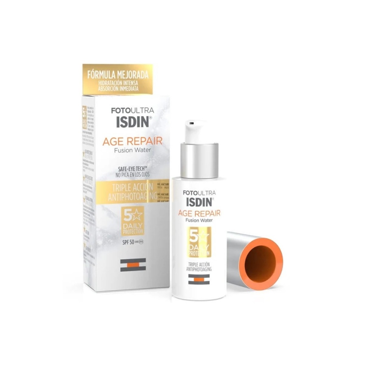 isdin foto ultra age repair water light spf50 50 ml