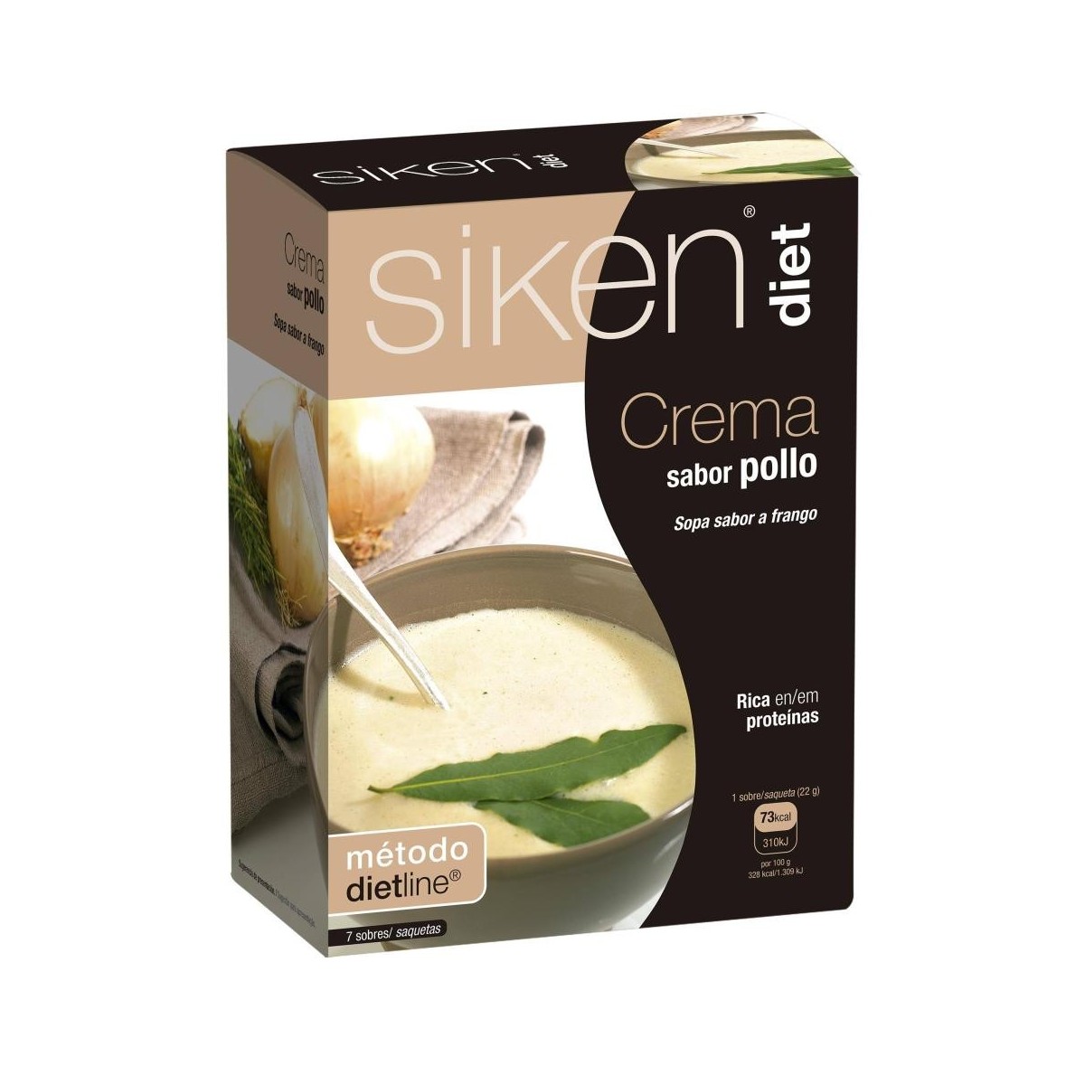 siken diet crema de pollo 7 sobres