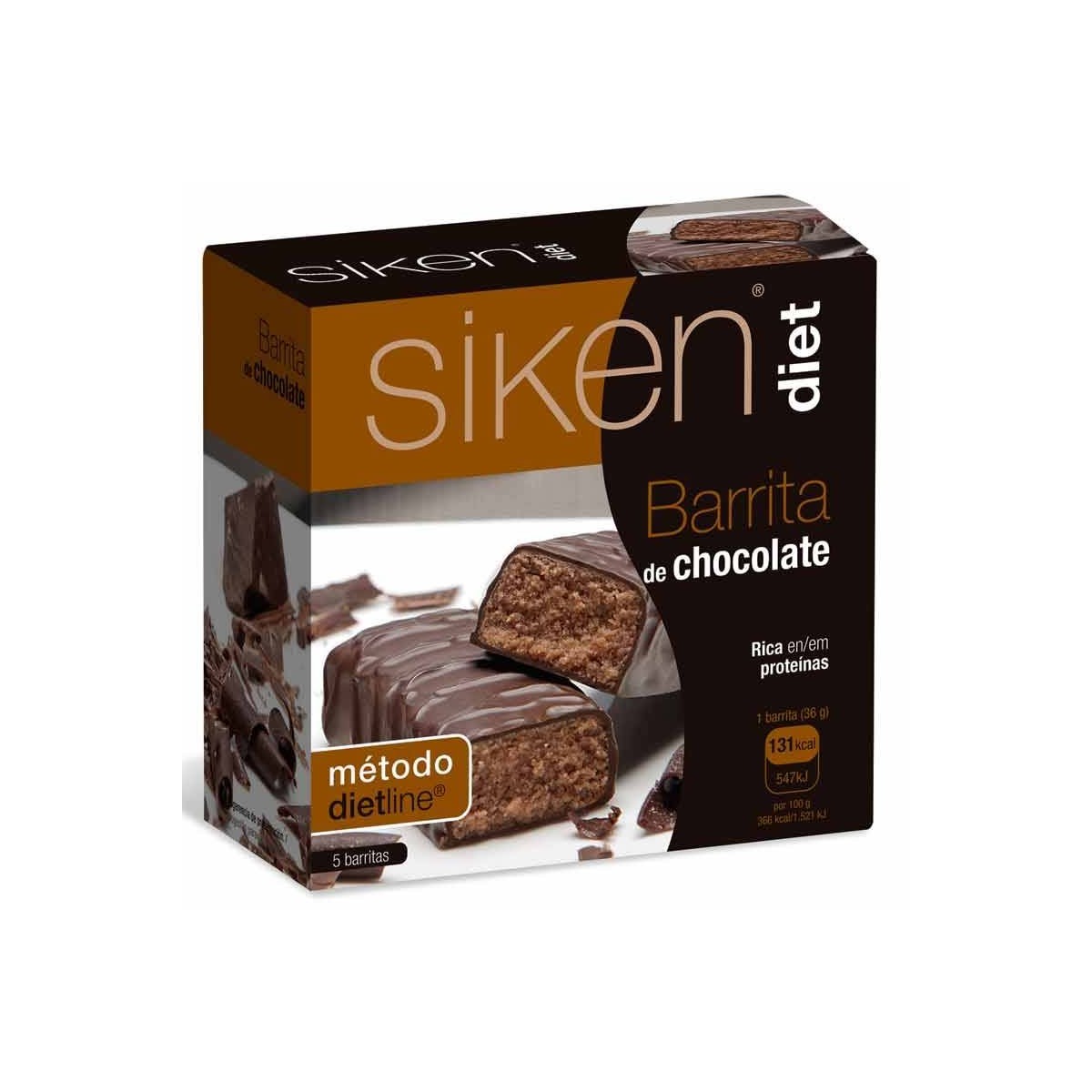 siken diet barrita chocolate 5 barritas