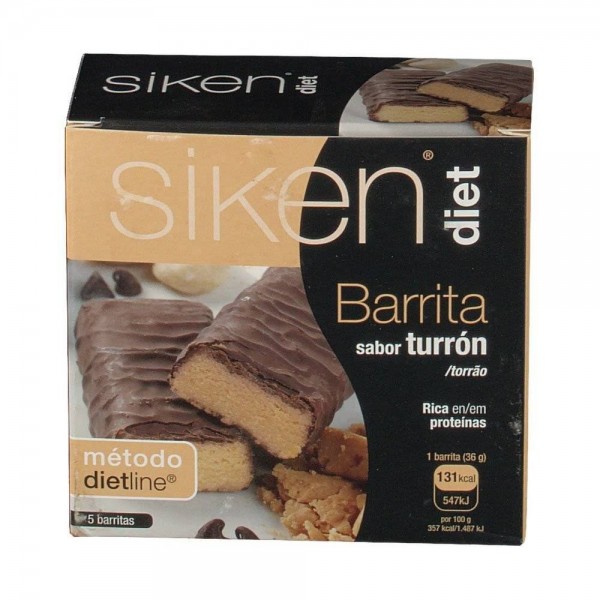 siken diet barrita turron 5 barritas