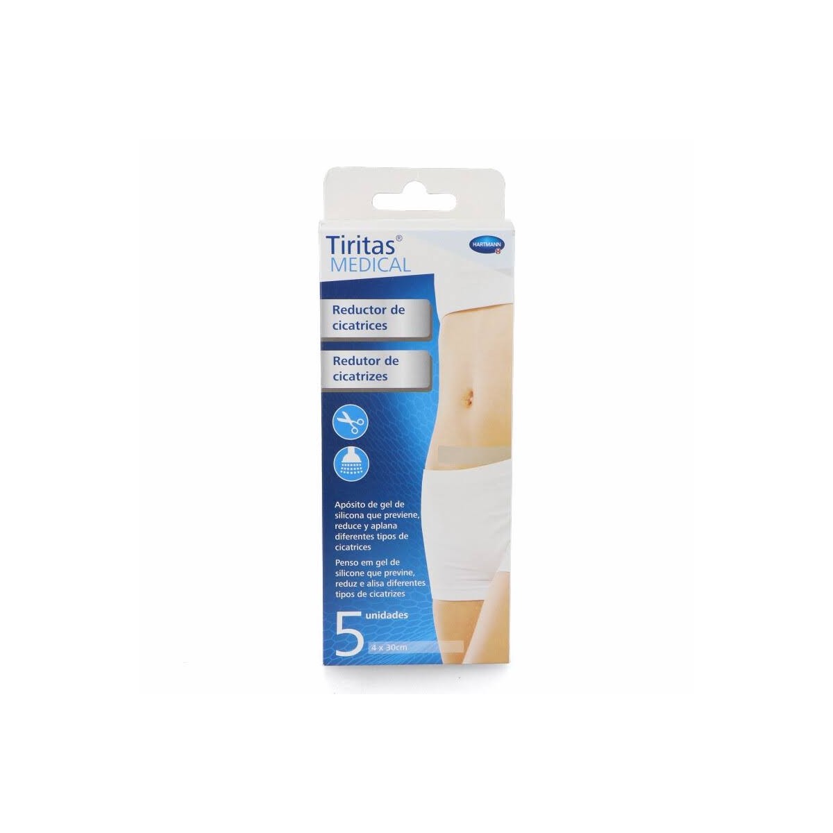 tiritas medical reductor de cicatrices 4 x 30 cm 5 u