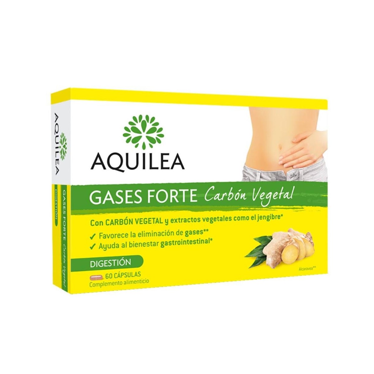 aquilea 60 capsulas gases forte