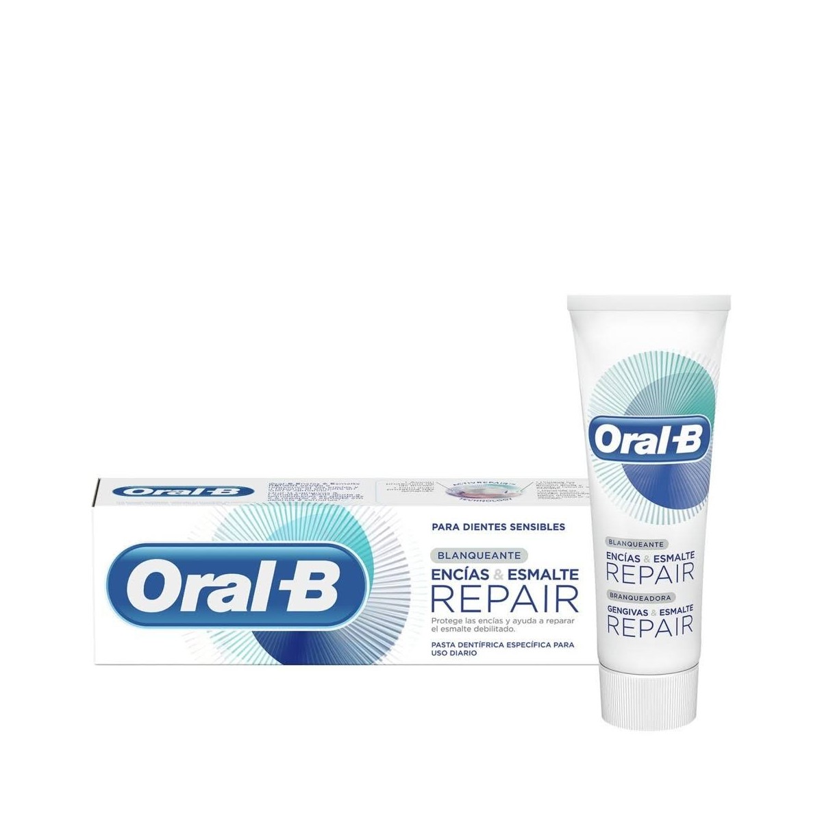 oral b pasta encias esmalte repair blanqueante 125ml