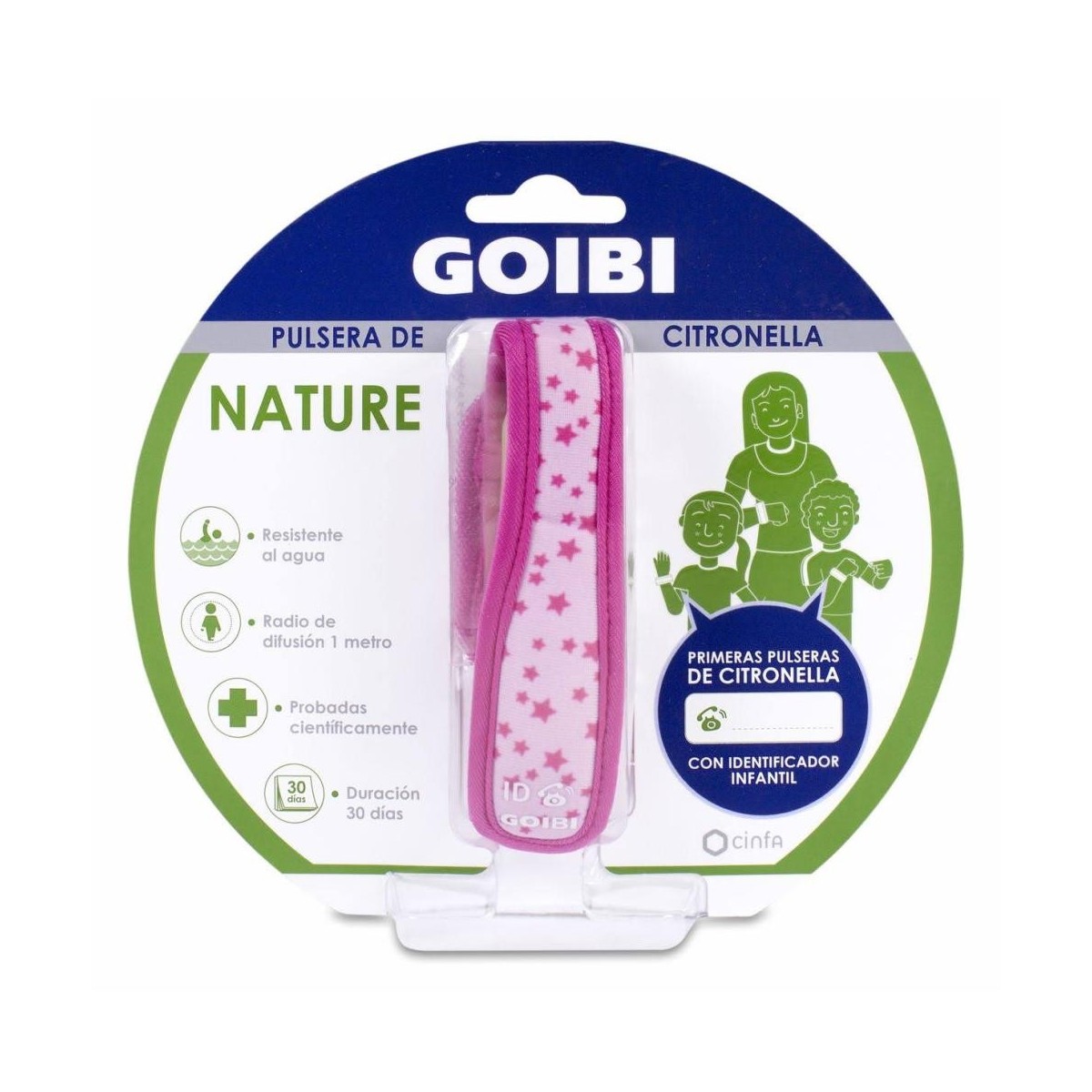 goibi nature pulsera de citronella estrellas