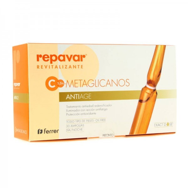 repavar revitalizante metaglicanos anti age 30 ampollas