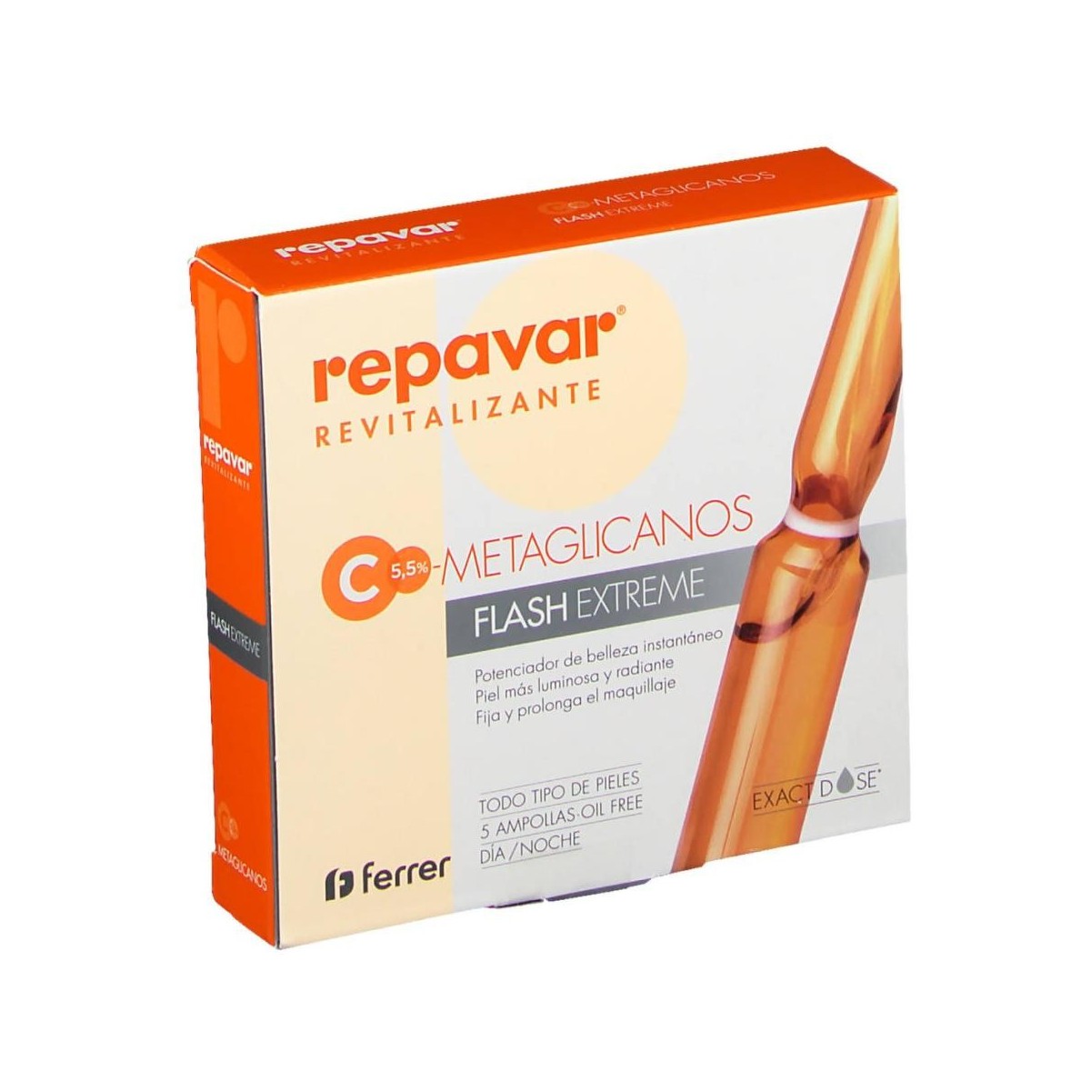 repavar revitalizante metaglicanos flash extreme 5 ampollas