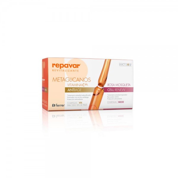 repavar revitalizante metaglicanos anti age cell renew 30 ampollas