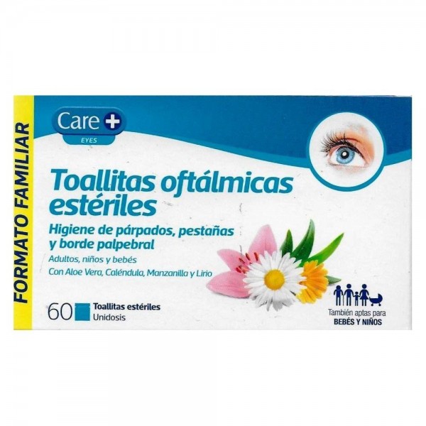 care toallitas oftalmicas 60 unidades