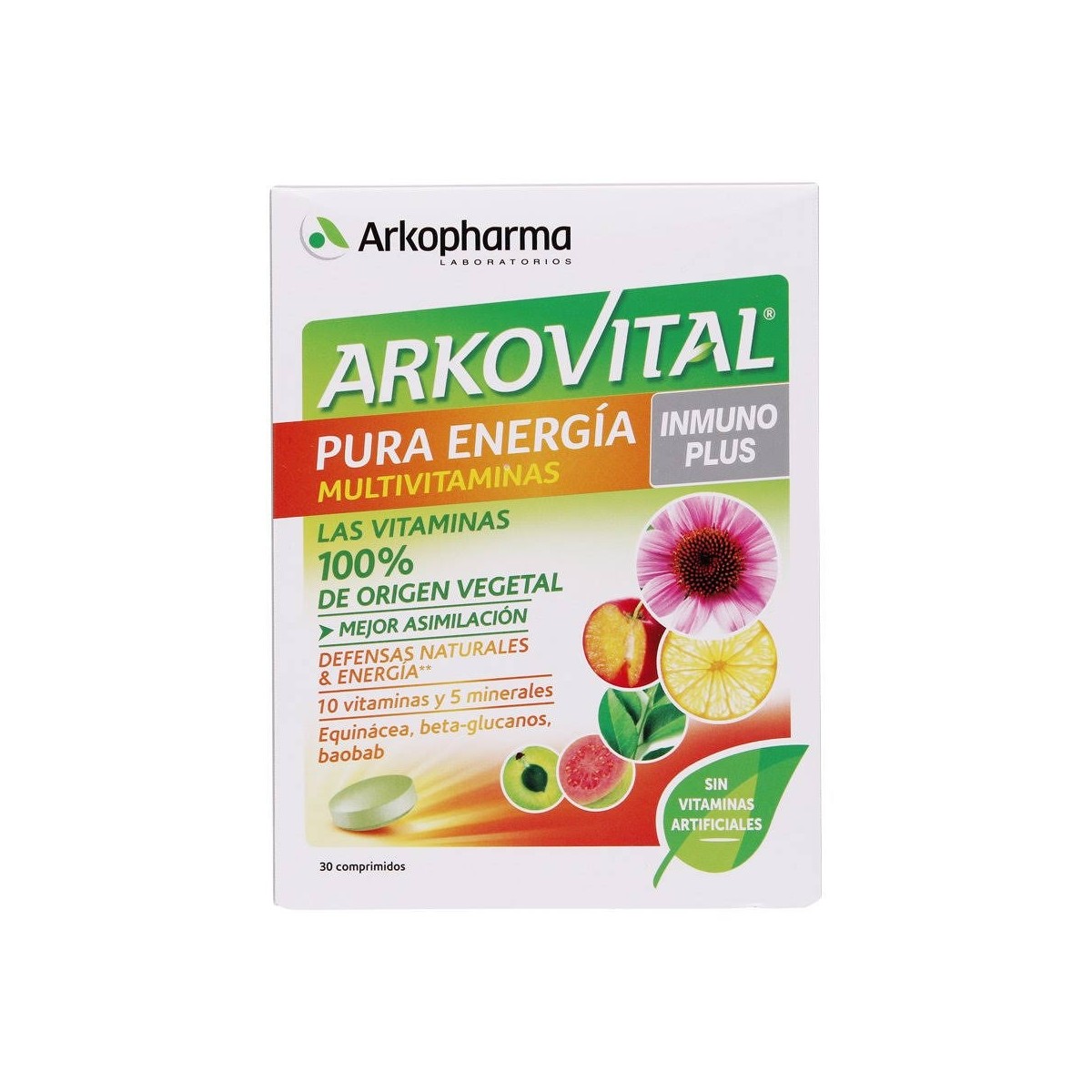 arkovital pura energia inmunoplus 30 comprimidos