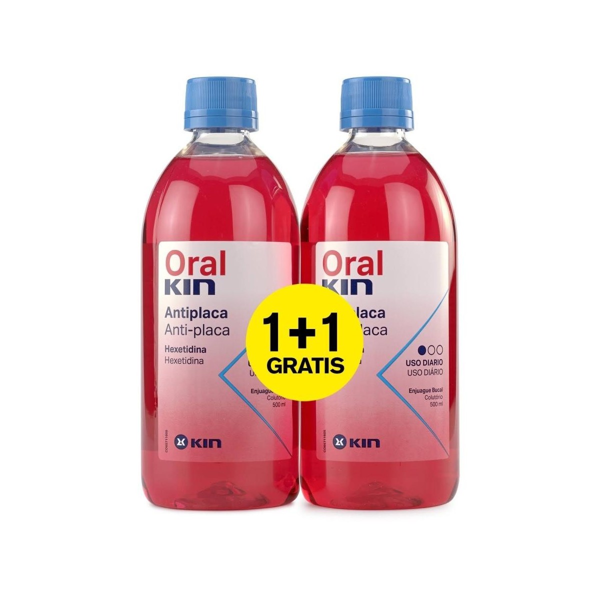 oralkin enjuague 500 ml pack 2x1