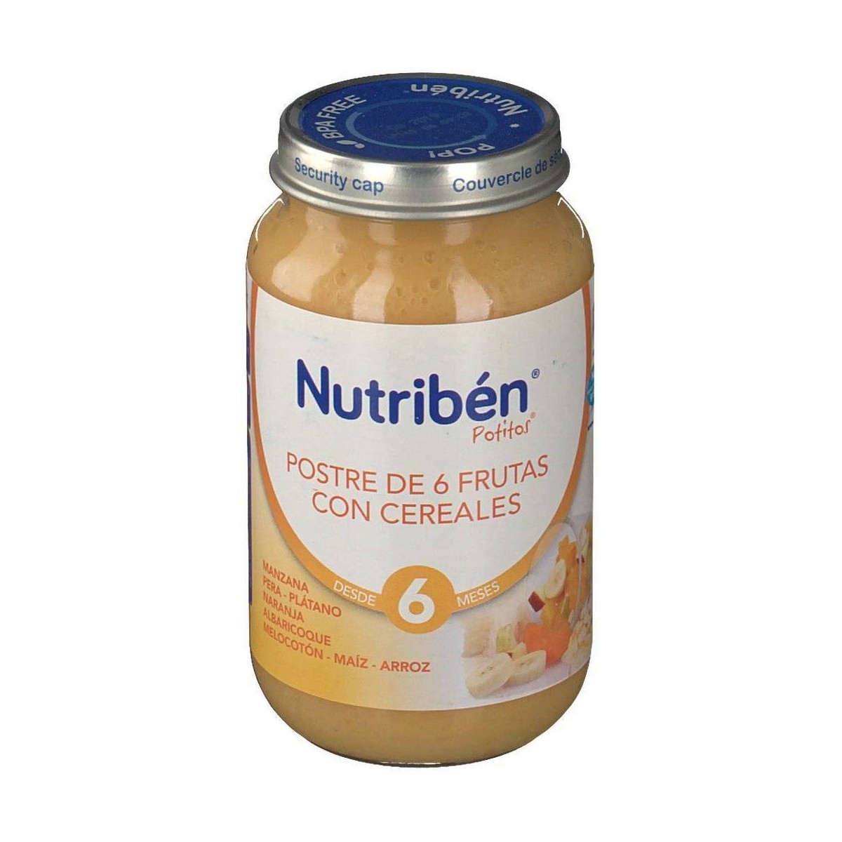 nutriben postre 6 frutas con cereales 250 gr