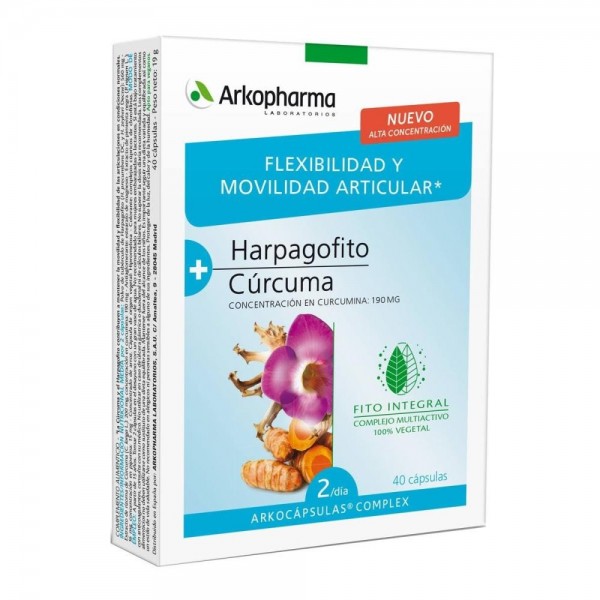 arkopharma 40 arkocapsulas complex harpagofito curcuma