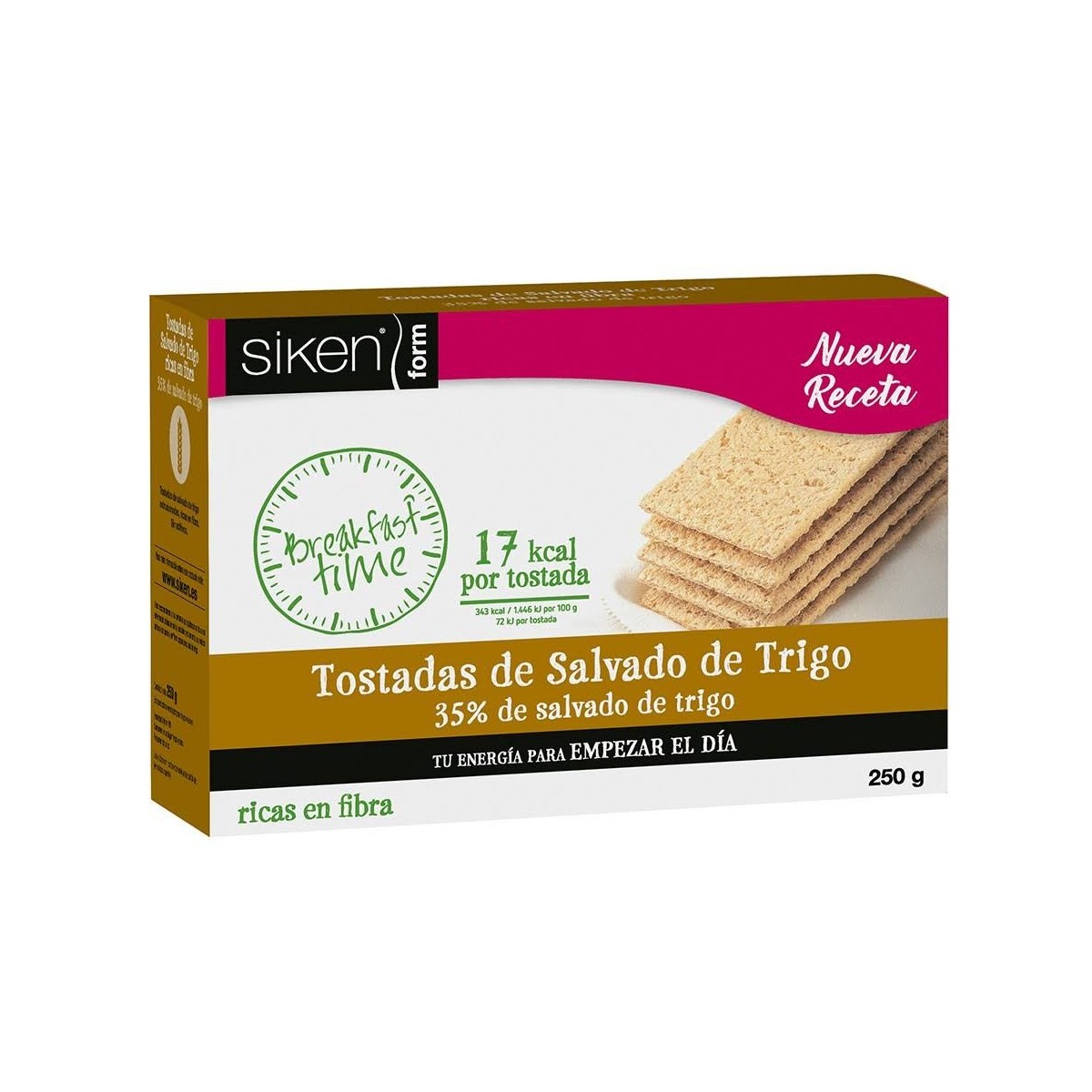 siken form tostadas salvado de trigo 300g