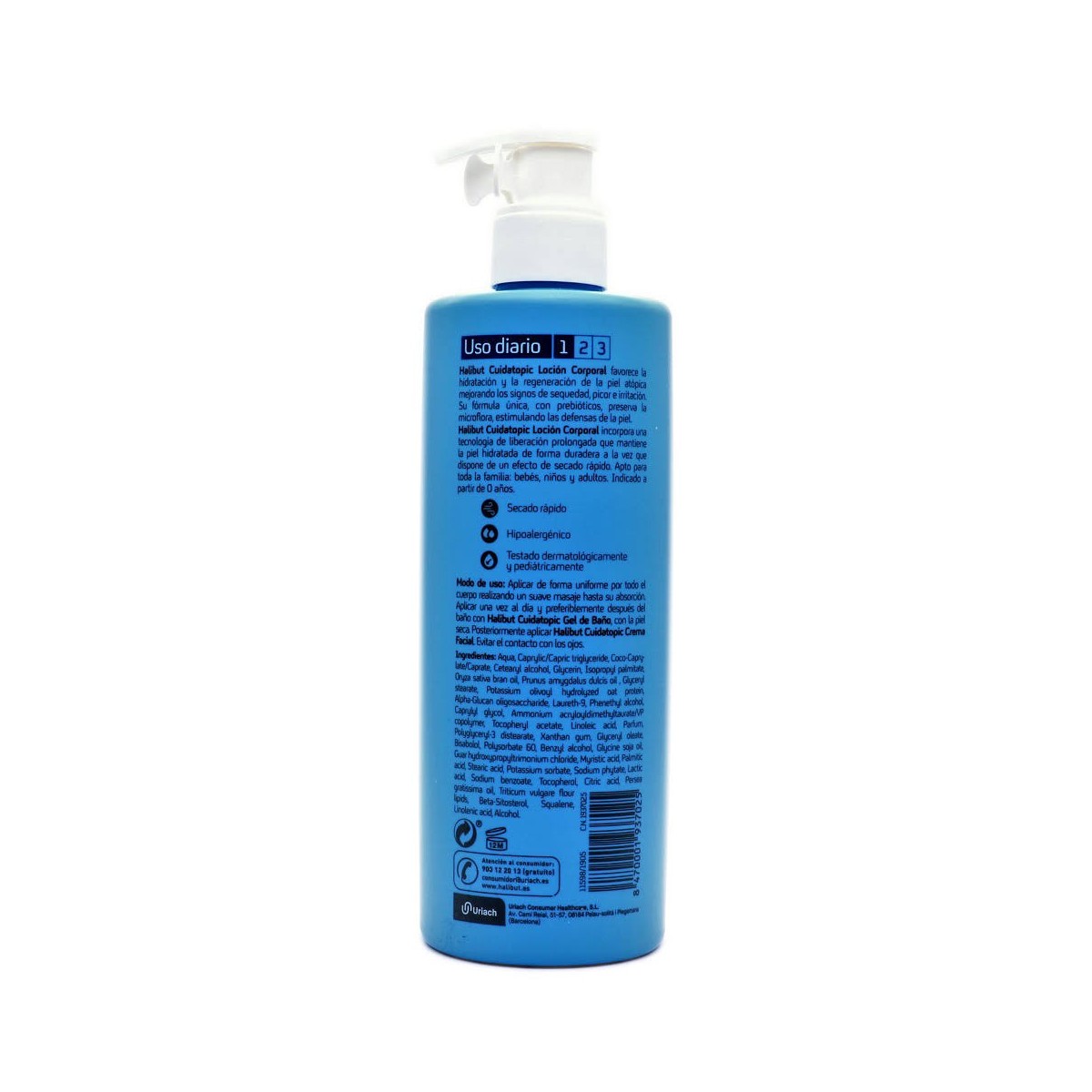 halibut locion corporal cuidatopic 400 ml