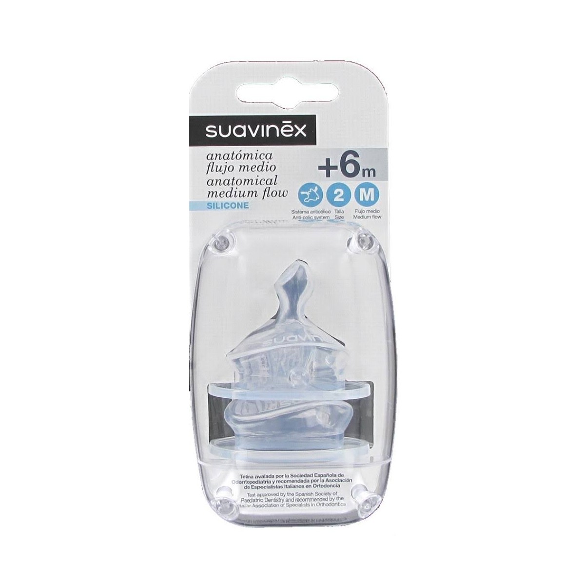 suavinex tetina silicona anatomica t2m 2 u