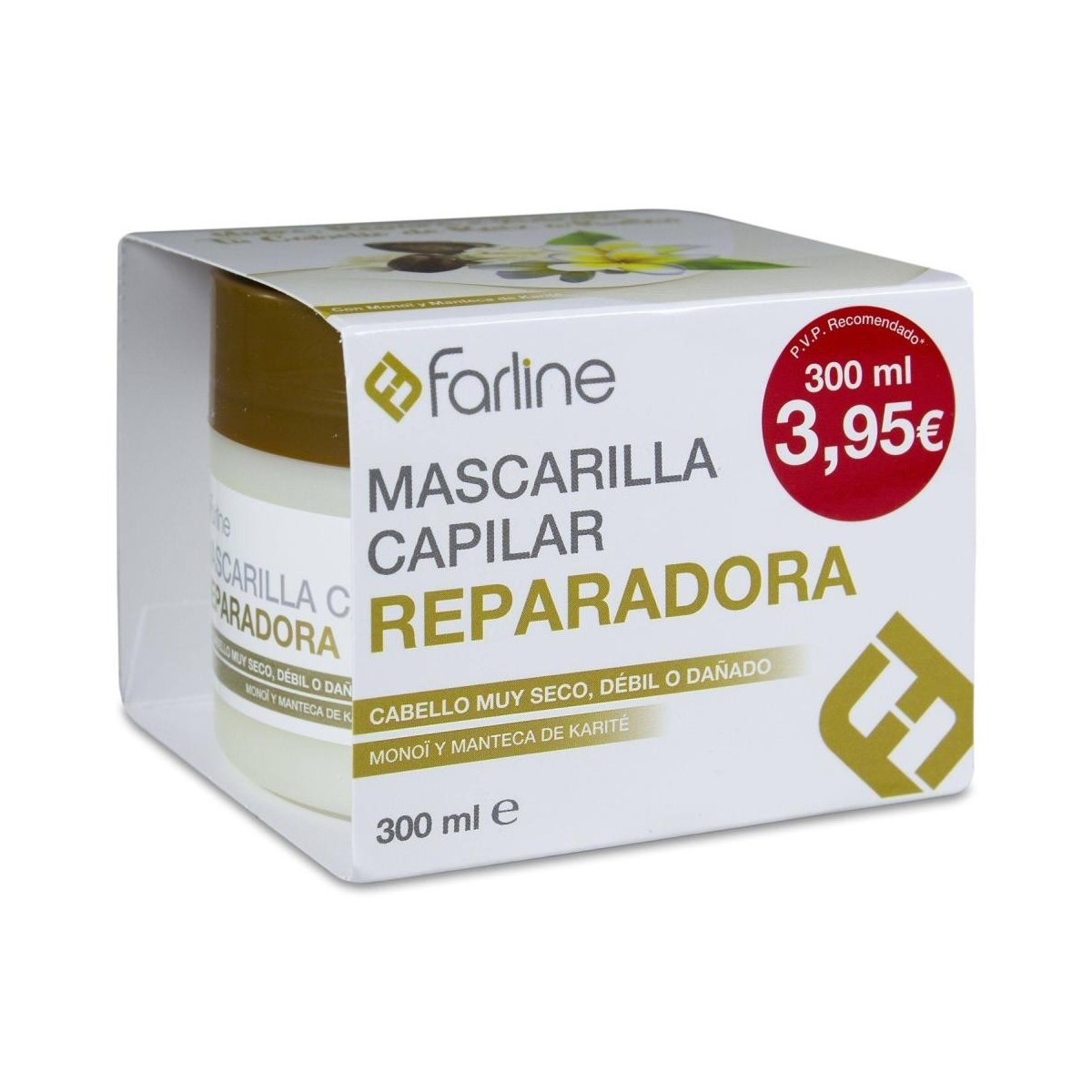 farline mascarilla capilar reparadora 300 ml
