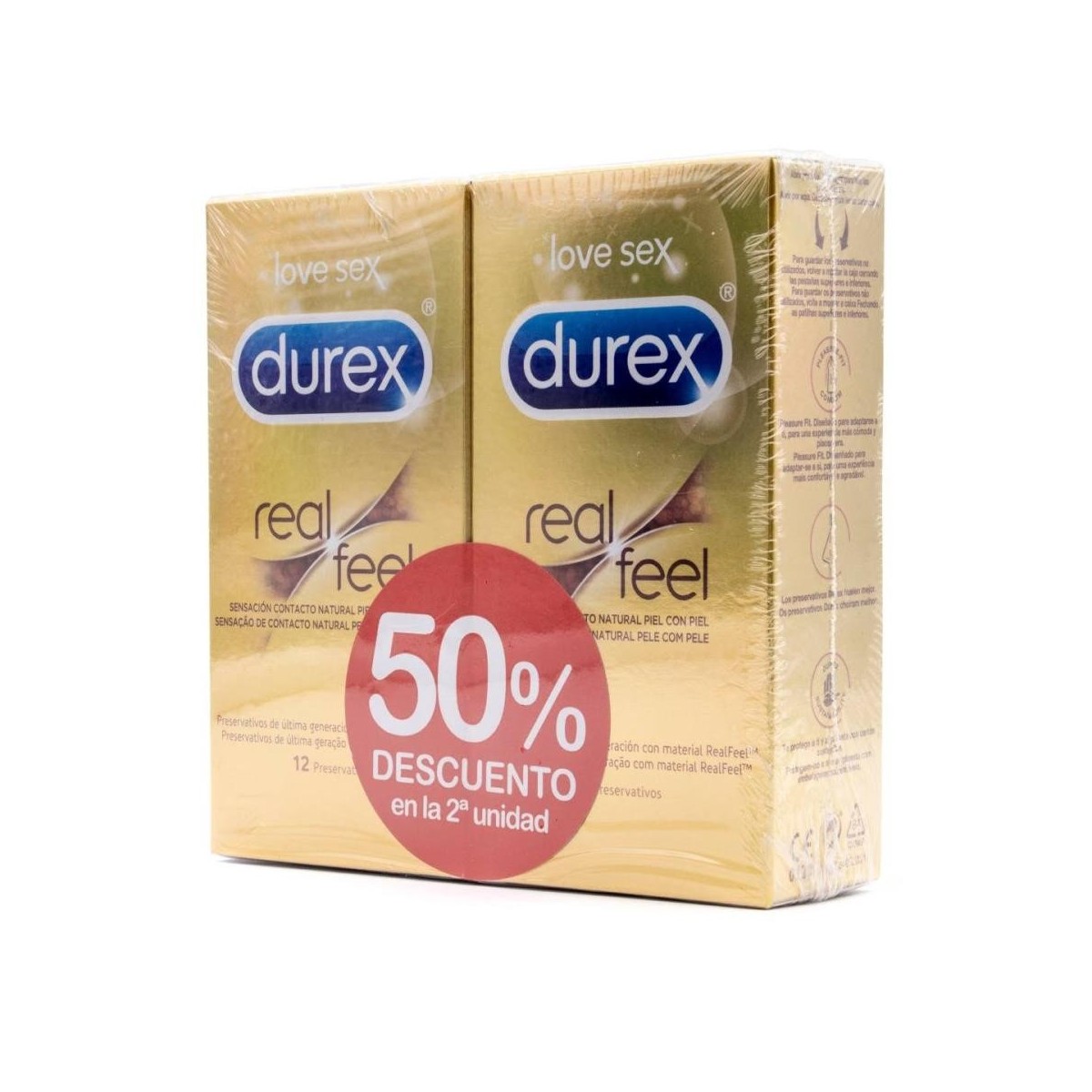 durex real feel 2x12u duplo