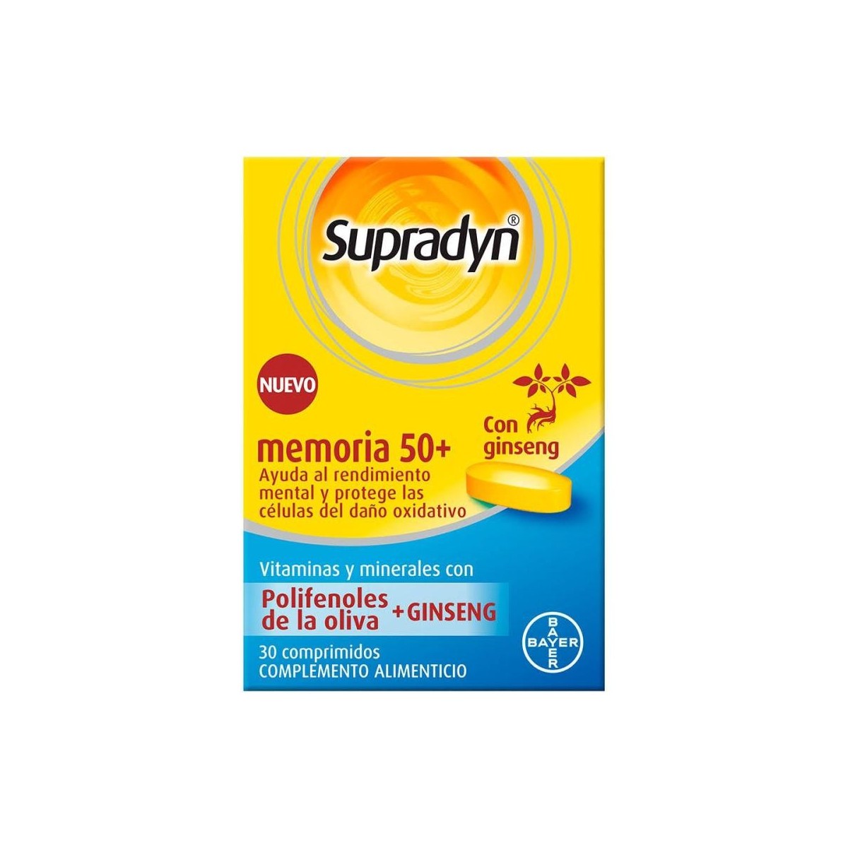 supradyn memoria 50 30 comprimidos