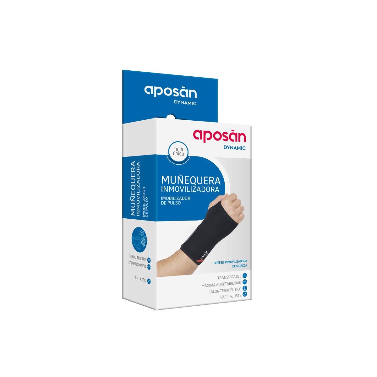 aposan dynamic munequera inmovilizadora derecha talla unica
