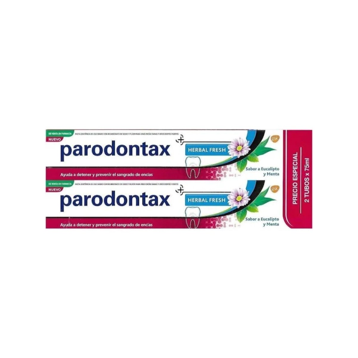 parodontax duplo herbal fresh 2 x 75 ml