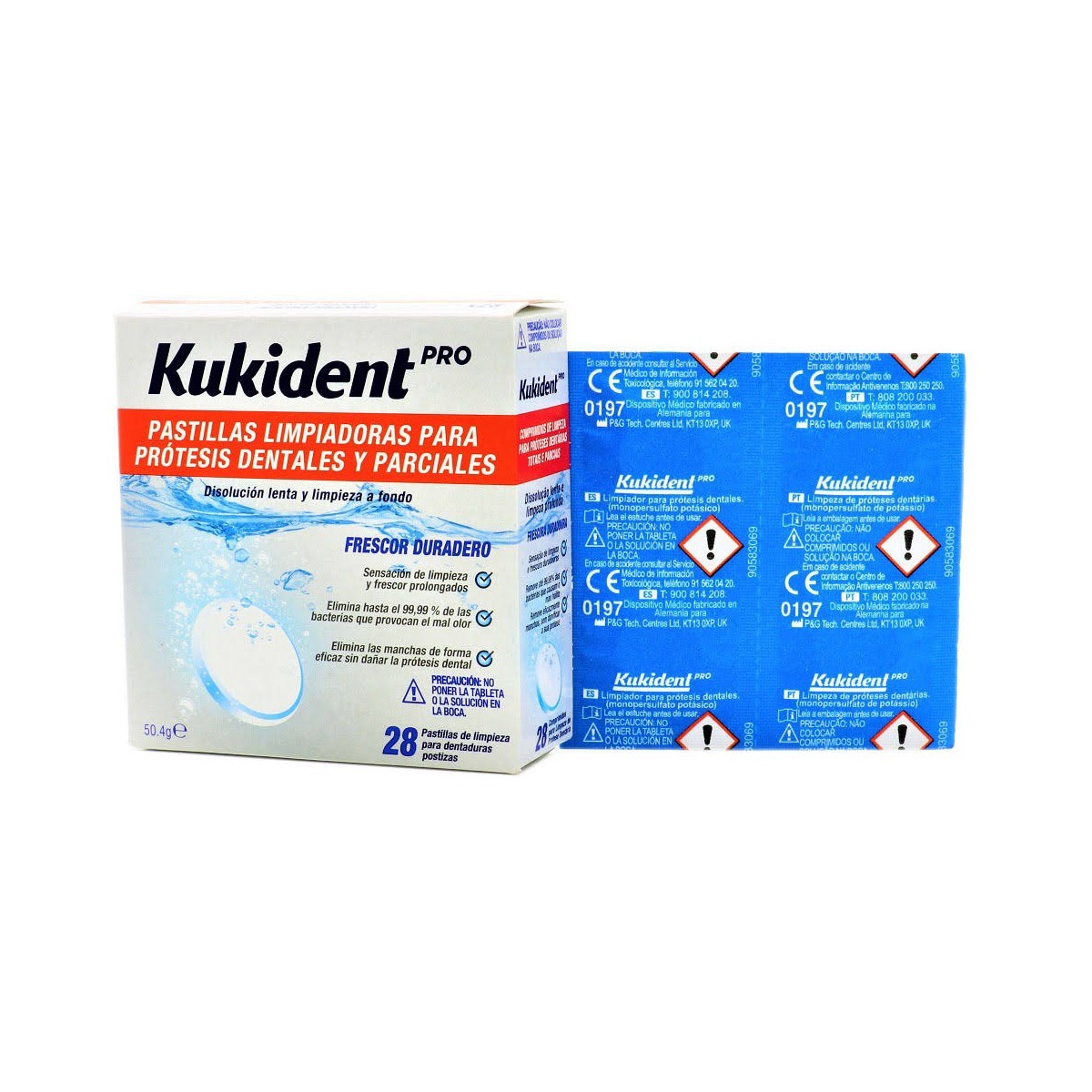 kukident 28 pastillas limpiadoras