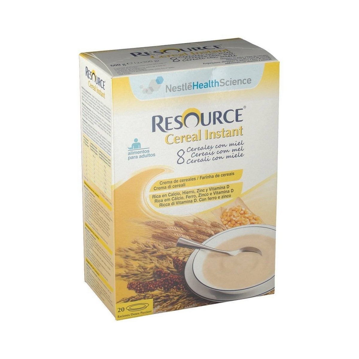 resource cereal instant 8 cereales con miel 600 g