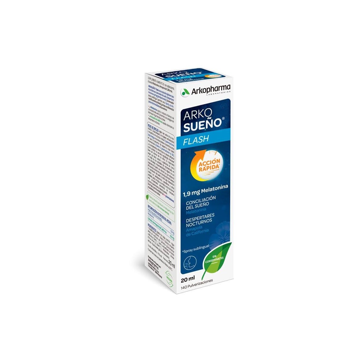 arkosueno flash 20ml spray arkopharma