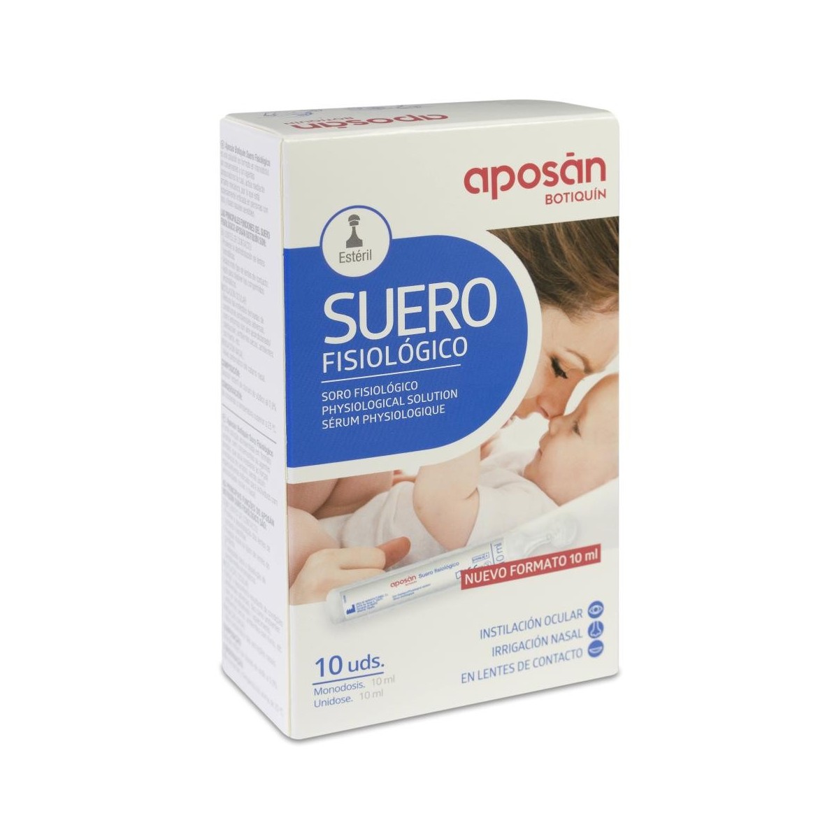 aposan suero fisiologico 10ml 10 unidades