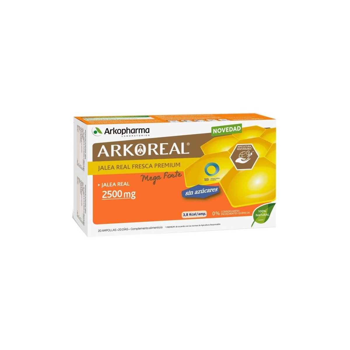 arkoreal jalea real 2500 mg sin azucar 20 unidades