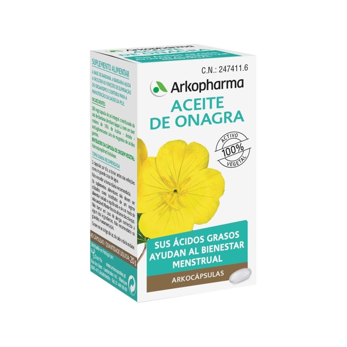 arkocapsulas aceite de onagra 200