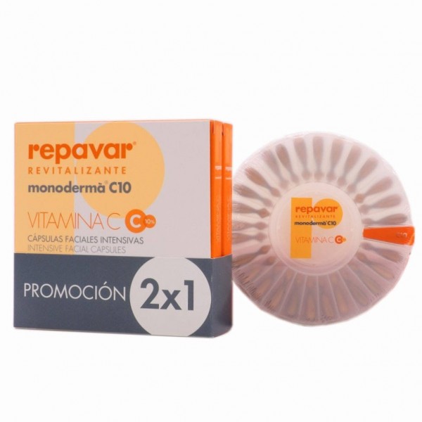 repavar monoderma c10 revitalizante 28 capsulas