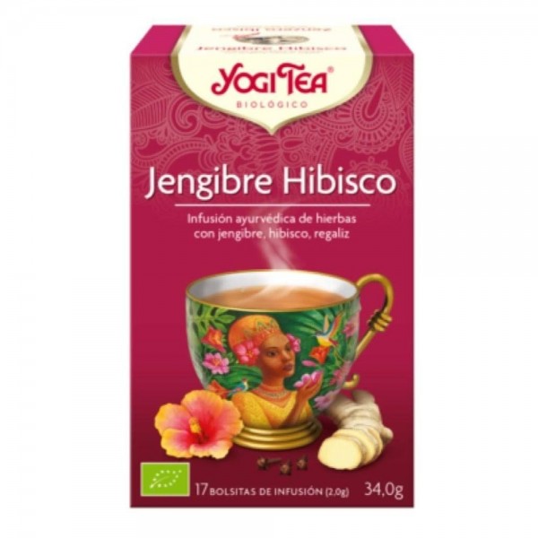yogi tea hibisco jengibre 17 bolsitas